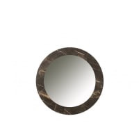 Espejo impreso mármol mdf/cristal marrón oscuro Alt. 60 cm