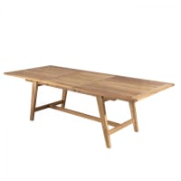 HARRIS - Table de jardin extensible en teck 8/10 personnes L. 240 cm