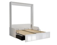 DYNAMO - Armario cama fachada lacado blanco brillante 160x200 cm