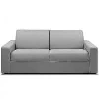 NIGHT - Sofá cama de 140cm de 3 plazas en tela gris claro