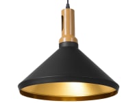 LIARD - Lampe suspension noir et doré