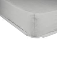 LISO - Sabana bajera algodón gris cama 90