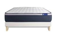 ACTILATEX MAX - Conjunto colchón látex viscoelástica kit de base de cama 160 x 200 cm