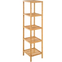 Etagère en bois 5 niveaux marron
