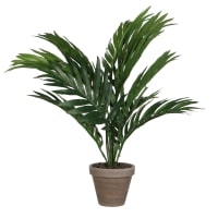 Palmier areca plante artificielle verte en pot H45