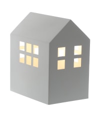 HOUSE - Lampe en métal blanc h.23 cm