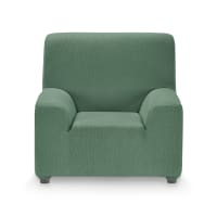 RUSTICA - Funda de sillón elástica verde  70 - 110 cm