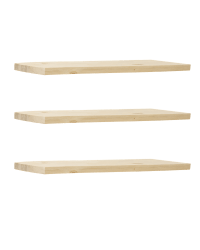 MELVA - Pack 3 estanterías natural 180cm