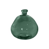 SCANDIC - Vase en verre recyclé Eucalyptus 18 cm