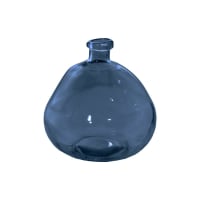 SCANDIC - Vase en verre recyclé Cobalt 18 cm