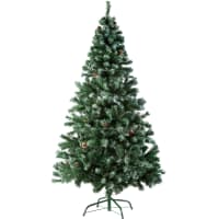 Árbol de Navidad artificial con soporte PVC verde