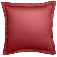 PARTITION - Taie d'oreiller   Satin de coton Coloris Rouge 50x75 cm