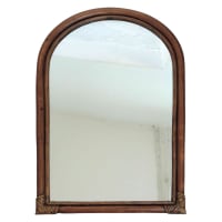 Miroir arche cadre en rotin -40x 58 cm