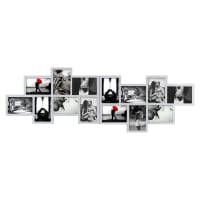 BEST MOMENTS - Cornice multipla per 14 foto formato 10x15 in mdf grigia