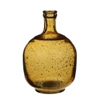 MODENA - Vase bouteille en verre ocre H24