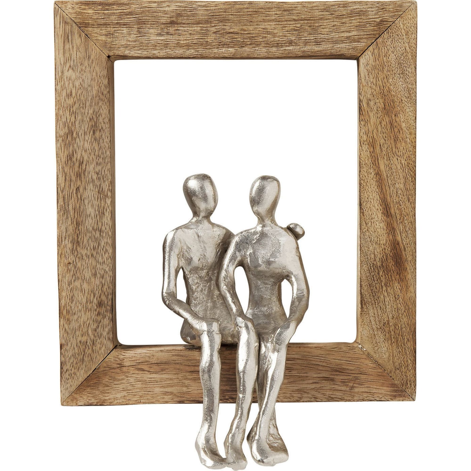 Déco murale cadre couple en bois et aluminium | Maisons du Monde