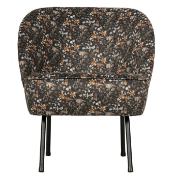 Fauteuil Lounge En Velours Multicolore Vogue Maisons Du Monde