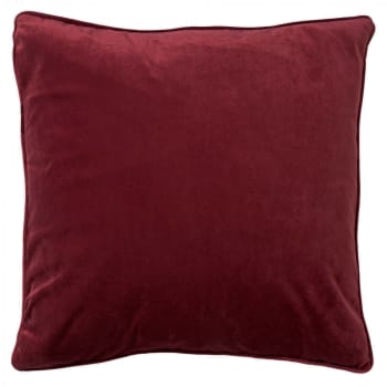 Housse De Coussin En Velours Rouge 60x60 Finn Maisons Du Monde