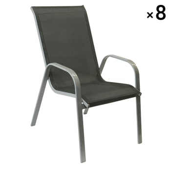 gray sling patio chairs