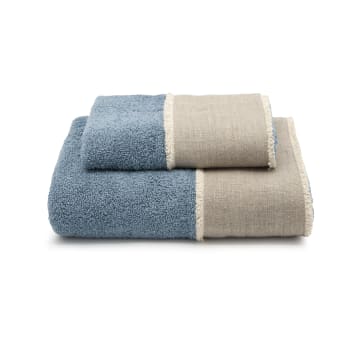 Set di asciugamani viso e ospite in puro cotone nero 110x60cm ELSA