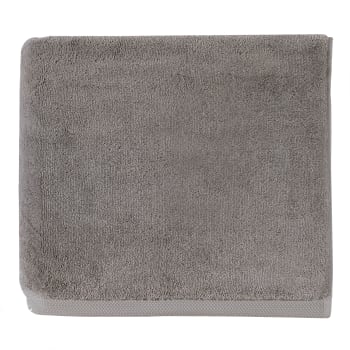 Drap de bain 70x140 gris galet en coton CLAIRE