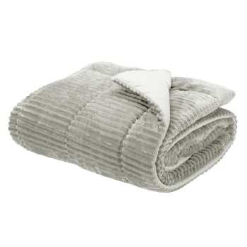 Juego de sábanas de algodón 50% estampado de rayas 135 x 190/200 cm  Essential