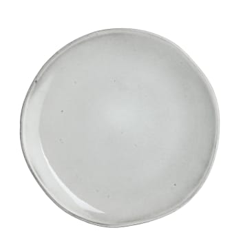 ASSIETTE PLATE PORCELAINE BLANCHE CLARA D26.5 - Maison de la Porcelaine