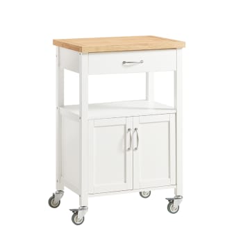 Carrello cucina bianco in mdf