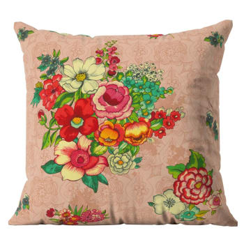 Housses de coussin motif végétal rose multicolore-Lot de 2-40 x 60 BOSQUE