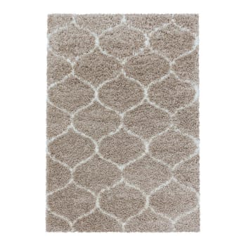 Tapis bleu pastel motif géométrique fondu - 140x200 - OPUS - BALTA