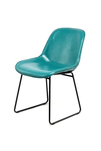 2er-Set Stühle aus Samt 49,5 x 81 cm, Grün CORA | Maisons du Monde