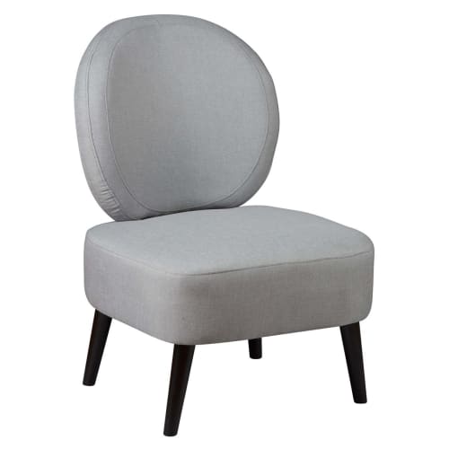 Canapés et fauteuils Fauteuils | Fauteuil  crapaud tissu coloris gris souris - FF73889