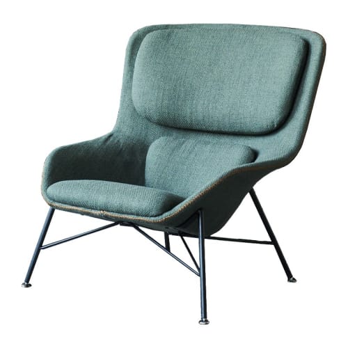Canapés et fauteuils Fauteuils | Fauteuil design en tissu vert - US48060