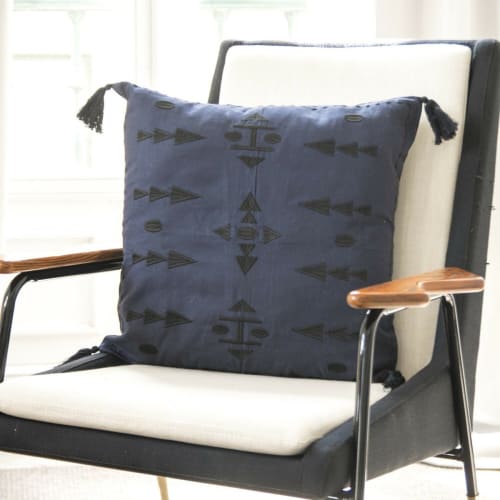 Essaouira House De Coussin Bleu Nuit 50x50 Maisons Du Monde