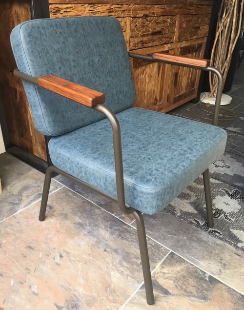 Canapés et fauteuils Fauteuils | Fauteuil style 50 bleu - DK49370