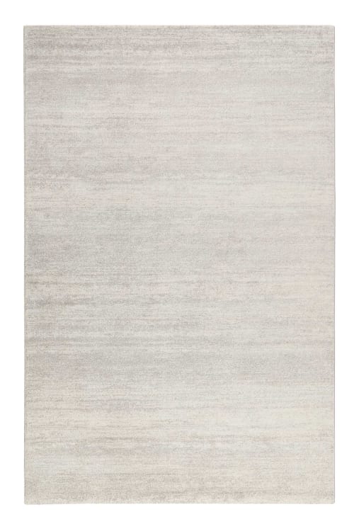 Tapis uni à velours ras gris chiné beige 225x160 | Maisons du Monde