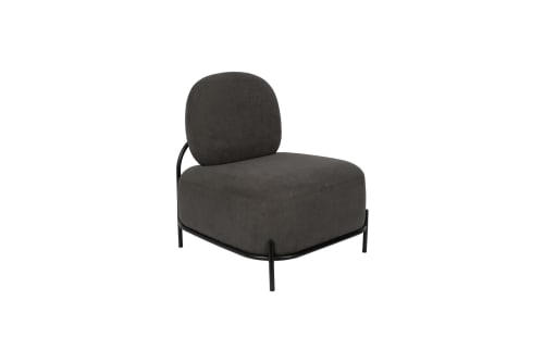 Canapés et fauteuils Fauteuils | Fauteuil lounge en tissu gris - PK44039