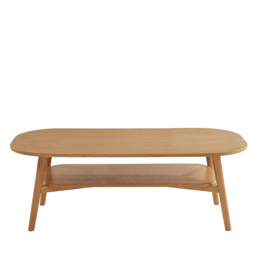 Meubles Tables basses | Table basse vintage en bois 120x60 cm bois clair - DN27509