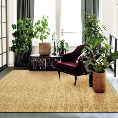 Tappeto in juta e cotone con frange naturali 160x230 Essence