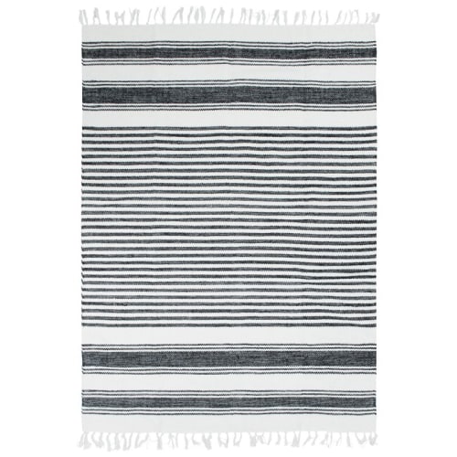 100% de rayas negro, gris y blanco 160x230 | Maisons du Monde
