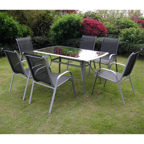 Table de jardin extensible en composite imitation béton 6/10 personnes  L165/260 Digby