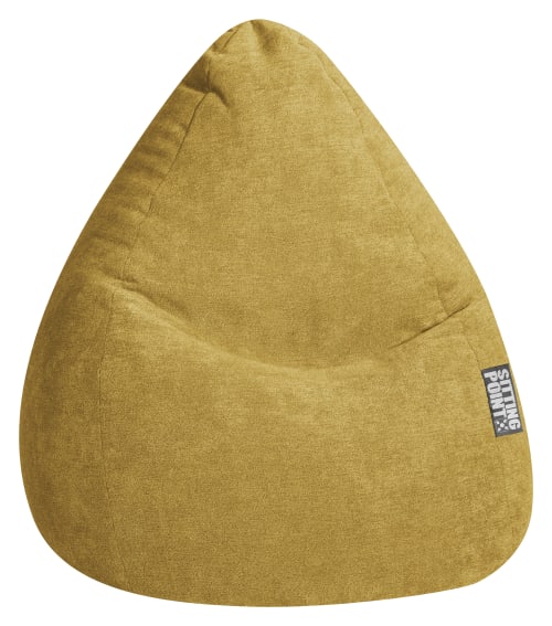 Canapés et fauteuils Poufs | Pouf design d'intérieur en velours moutarde - HA78726