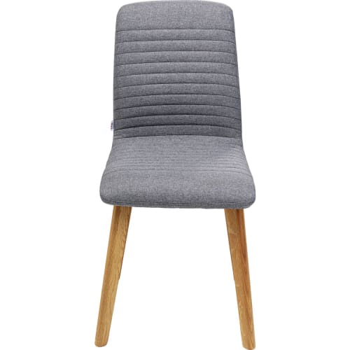 Meubles Chaises | Chaise scandinave grise et chêne - XS01345