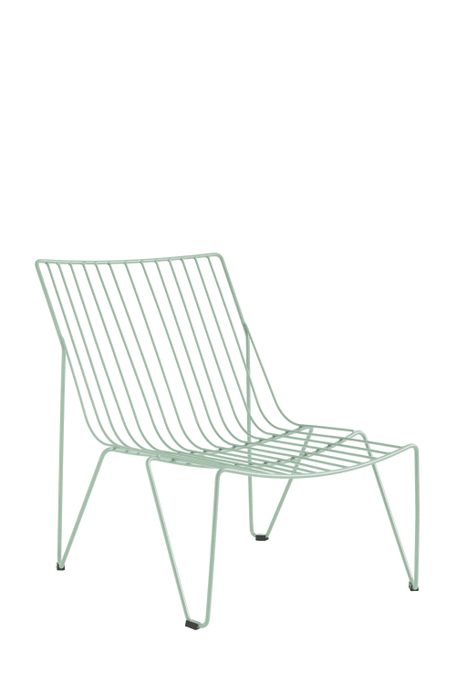 Jardin Chaises de jardin | Chaise longue en acier vert - WG57350