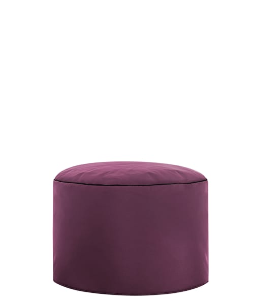 Canapés et fauteuils Poufs | Repose pieds en tissu imperméable aubergine - VZ47997