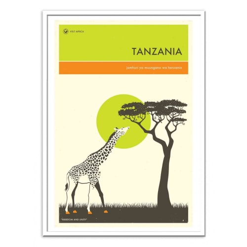 Tanzania Travel Poster Affiche D Art 50 X 70 Cm Maisons Du Monde