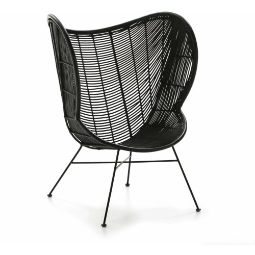 Canapés et fauteuils Fauteuils | Fauteuil en osier couleur noir - NV99378