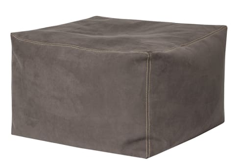 Canapés et fauteuils Poufs | Pouf d'intérieur imitation cuir chocolat - MF67620