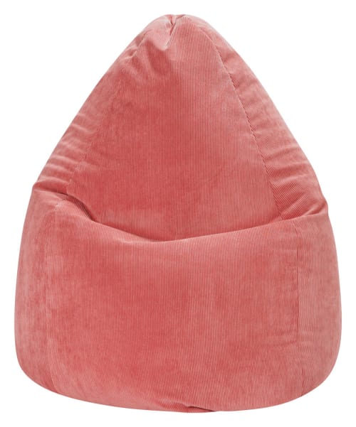 Canapés et fauteuils Poufs | Pouf poire en velours côtelé rose - GD22768