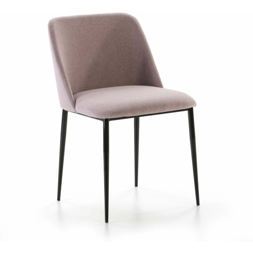 Meubles Chaises | Chaise design rembourrée assise rose pale - YS34858